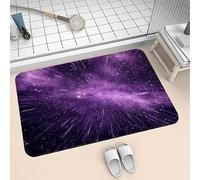 Songtt Alfombrilla de baño Antideslizante Absorbente de Diatomita 70x120cm Alfombra Baño Piedra Secado Rápido Lavable, Alfombrilla Ducha de Goma para Hogar y Cocina Rug Purple 6-499