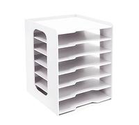 SONGWAY Organizador de Papel para álbumes de Recortes, Organizador de Archivos de 12 x 12 Pulgadas, 7 Niveles para Escritorio, Almacenamiento de Papel para álbumes de Recortes, Soporte de Papel,