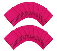 Songwol towel Manopla de baño exfoliante coreano auténtico, 20 piezas, 14 cm x 15 cm, color rojo