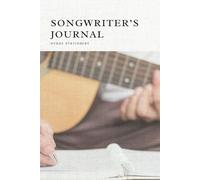 Songwriter’s Journal/ Verses and Vibes/ Capturing Creative Thoughts/ 100 Ruled Notebook/ Hardcover