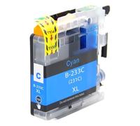 SONGYAWEIEU Cartucho de Tinta LC231 LC-231 LC233 LC-233 Compatible con impresoras BR-Other DCP-J562DW, MFC-J680DW, MFC-J880DW, MFC-J4120 y MFC-J4620.(1PC Cyan)