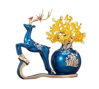 SONGYL-20249 Árbol de la Suerte Adorno de árbol Cristal for Sala Estar, decoración Feng Shui con Ciervos Que atrae la Riqueza Bonsái de Cristal