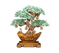 SONGYL-20249 Árbol de la Suerte Árbol de Dinero Cristal Feng Shui: árbol la Fortuna for Riqueza y Prosperidad Bonsái de Cristal(Green,Pequeño)
