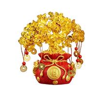 SONGYL-20249 Árbol de la Suerte Árbol de Dinero Feng Shui, Bolsa Cristal, árbol, Estilo bonsái, Natural for Bricolaje, decoración Fiesta en casa, Oficina Bonsái de Cristal(Pequeño)