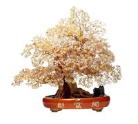 SONGYL-20249 Árbol de la Suerte Árbol de la Fortuna Citrino Enfriador Vino for el hogar Entrada Tienda Apertura Empresa Regalo Adornos Bonsái de Cristal
