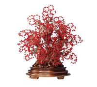 SONGYL-20249 Árbol de la Suerte Árbol de la Fortuna for el Hogar, Adornos Cornalina for Celebrar Inauguración, Decoración for Sala Estar Bonsái de Cristal