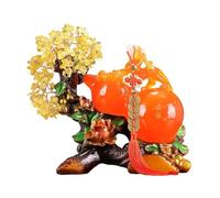 SONGYL-20249 Árbol de la Suerte Árbol de Piedras Preciosas Hecho a Mano, decoración Calabaza Cristal, árbol la Vida Agua Feng Shui, del Dinero, bonsái Bonsái de Cristal(Red,Pequeño)