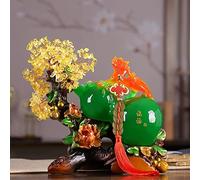 SONGYL-20249 Árbol de la Suerte Calabaza de Citrino Feng Shui, árbol la Suerte, Arte, Oficina, Dormitorio, Festival, decoración Prosperidad, Regalo inauguración casa Bonsái de Cristal(Pequeño)