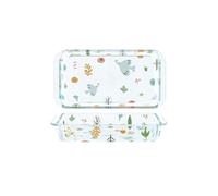 SONGYL-20249 Cazuela Plato de vidrio for hornear, tazón arroz for, plato alto borosilicato, cena doble oreja, vapor, ensaladera, for Bandejas De Horno(1000ml)