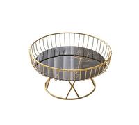 SONGYL-20249 Cesta de frutas redonda patas altas for sala estar, mesa cocina, estante almacenamiento mármol for aperitivos y Bandeja para fruta