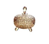 SONGYL-20249 Frutero para Mesa Bandeja de cristal for dulces, bandeja frutas, tarro almacenamiento for aperitivos, caja frutos secos, 2 uds(Orange)