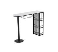 SONGYL-20249 Mesa de Bar mármol Negro Simple for el hogar, Ocio, luz, Lujo, Larga, Mesa Comedor Cocina, Armario divisorio Mesa de Bar con Almacenamiento(160 * 40 * 105cm)