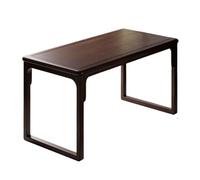 SONGYL-20249 Mesa de Ordenador Escritorio de Madera Maciza Estilo Chino, Color Nogal Negro, for Estudio en casa o la Oficina Escritorio de Oficina(S)
