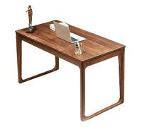 SONGYL-20249 Mesa de Ordenador Escritorio Moderno de Nogal Negro con cajón, Mesa Estudio y Escritura, Estilo Minimalista, for Oficina en casa o Sala Estar Escritorio de Oficina(M)