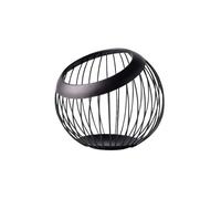 SONGYL-20249 Plato de fruta almacenamiento hierro, cesta drenaje, cuencos for guardar huevos, verduras, bocadillos, dulces, frutas Bandeja para fruta(Negro)