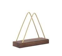 SONGYL-20249 porta pañuelos Triángulo Vertical servilletero hogar restaurante tejido estante dispensador de toallas de papel dispensador de servilletas(Dark brown)