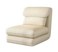 SONGYL-20249 Silla de Piso Sofá Tatami Lazy for Dormitorio, balcón, reclinable, Siesta, sofá de un Solo Piso(Blanco)
