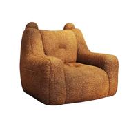 SONGYL-20249 Silla de Piso Sofá Tipo puf Individual de Espacio pequeño for Dormitorio y balcón Tatami Lazy Lounger(Bruin,Medio)