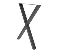 SONHANGIA 2PCS Patas de Mesa Patas de Mesa en Forma de X 50 * 71cm Capacidad de Carga 200kg Negro