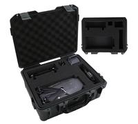 Sonhomay Carcasa rígida protectora de precisión con espuma precortada, ABS impermeable IP67, caja de 1 equipo para dron de cámara y equipo de precisión, color negro