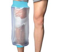 Sonhomay Cubrepiernas para ducha para adultos, Funda Escayola Pierna, Pantorrillas y Rodillas con Protección Impermeable, Ligera y Reutilizable