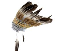 Sonhomay Gorro indio de plumas nativo americano, diadema india de plumas para cosplay, accesorios para el cabello para la fiesta de carnaval