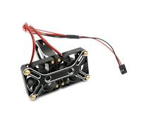 SONHWNGE 4985 1717 Ventilador de refrigeración con disipador de Calor de Motor sin escobillas de Alta Velocidad y Doble Ventilador for Accesorios de camión RC for ARR-MA 1/5 1:5(Schwarz)