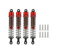 SONHWNGE Amortiguador Ajustable en Aceite de 52 mm a 120 mm for 1/10 RC Truggy Buggy Monster Trucks On Road Touring Drift Cars Piezas de actualización(4pcs 95mm Red)