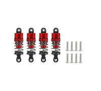 SONHWNGE Amortiguador Ajustable en Aceite de 52 mm a 120 mm for 1/10 RC Truggy Buggy Monster Trucks On Road Touring Drift Cars Piezas de actualización(4pcs 52mm Red)