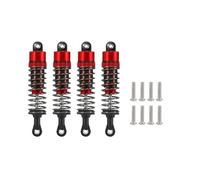 SONHWNGE Amortiguador Ajustable en Aceite de 52 mm a 120 mm for 1/10 RC Truggy Buggy Monster Trucks On Road Touring Drift Cars Piezas de actualización(4pcs 85mm Red)