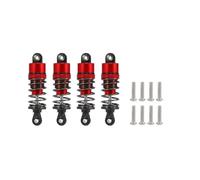 SONHWNGE Amortiguador Ajustable en Aceite de 52 mm a 120 mm for 1/10 RC Truggy Buggy Monster Trucks On Road Touring Drift Cars Piezas de actualización(4pcs 55mm Red)