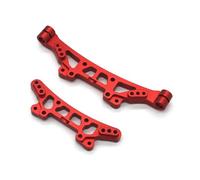 SONHWNGE For HNR H9802 H9803 for Horse E30 edición 1/10 RC Control Remoto Coche Accesorios de Metal amortiguadores Delanteros y Traseros(Rood)