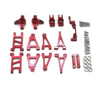 SONHWNGE For MJX 14301 14302 14303 14304 1/14 RC Las Piezas de Metal del Coche de Control Remoto se Muestran en el Juego de 8 Piezas como se Muestra en la Imagen(Rood)