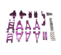 SONHWNGE For MJX 14301 14302 14303 14304 1/14 RC Las Piezas de Metal del Coche de Control Remoto se Muestran en el Juego de 8 Piezas como se Muestra en la Imagen(Purple)