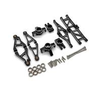 SONHWNGE For MJX 14304 14303 14301 14302 1/14 RC Control Remoto Piezas de Metal del Coche balancín Delantero y Trasero Taza de dirección Conjunto de 6 Piezas componentes(Schwarz)