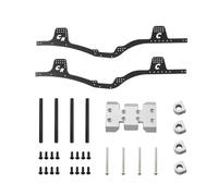 SONHWNGE Kit de chasis de Fibra de Carbono for Axial SCX10 I/II/III for Capra - Juego Completo de rieles de Marco y Placa Protectora(Army Green)