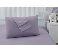 Sonia Moer Fundas de Almohada de Microfibra cepillada súper Suave - Juego de 2 Fundas de Almohada hipoalergénicas Que no Necesitan Plancha Lavanda
