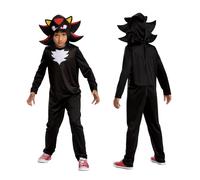 Sonic 3 Shadow Costume for Kids, by Disguise, Features Hooded Jumpsuit with Char
