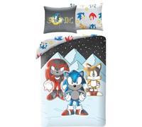 Sonic and Friends Tails Shadow - Juego de Cama (140 x 200 cm, Funda de Almohada, 70 x 90 cm, 100% poliéster, Multicolor