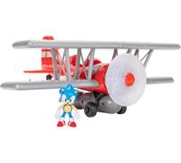 Sonic - Avioneta Biplano con Funciones - Incluye Figura Sonic 6 cm - Reproduce Luces y Sonicos - Jakks Pacific