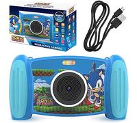 Sonic - Cámara interactiva para niños, divertida cámara recargable para niños, video de 1080p, zoom 4x, pantalla de 2 pulgadas, reproductor de MP3, juegos con tarjeta SD 3+Y