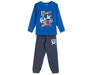 Sonic Chándal Conjunto Completo de 2 Piezas - Talla 10 Años - Elaborado con Algodón y Poliéster - Color Azul - Camiseta de Manga Larga Incluida - Producto Original Diseñado en España