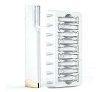 Sonic Dermaplane Herramienta para mujer: sistema de depilación facial con 10 cuchillas mejoradas, 3 velocidades ajustables, removedor suave de pelusas de melocotón y exfoliación facial, maquinilla de
