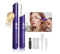 Sonic Dermaplaning para mujer 【Vibración nano-ultrasónica】Maquinilla de afeitar Dermaplane recargable para mujer 【Tecnología de corte de doble acción-tasa de eliminación del 99,23%】Interruptor de 2