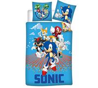 Sonic el Erizo Azul Funda Nórdica Cama 90 140x200 + Funda Almohada 63x63