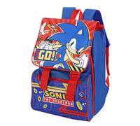Sonic El Erizo Lujo Acolchado Cuadrado Estilo Mochila