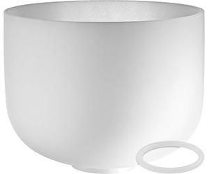 Sonic Energy Cuenco de cristal de 12 pulgadas - 432 Hz, tono F3, chakra del corazón, para meditación, yoga, sanación de sonido, incluye anillo de silicona (CSB12F3)