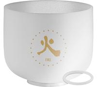 Sonic Energy Cuenco de cristal TCM de 8 pulgadas - Element Fire 384 Hz - para meditación, terapia y trabajo Qi - Incluye anillo de silicona (TCMCSB8-F)