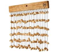 Sonic Energy Kenari - Cáscara de nuez Chime - Instrumento de efecto de sonido para terapia y percusión - Con suspensión de madera de caoba (SKCH)