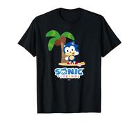 Sonic & Friends - Sonic 001 Camiseta, Hombre, Negro, 6XL